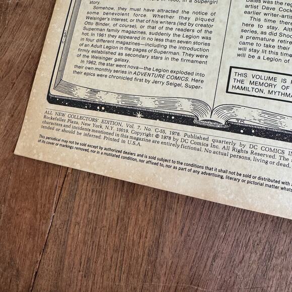 DC Comics 1978 Superboy and the Legion of Super-Heroes Comic Vol 7 No C-55 - Picture 10 of 14